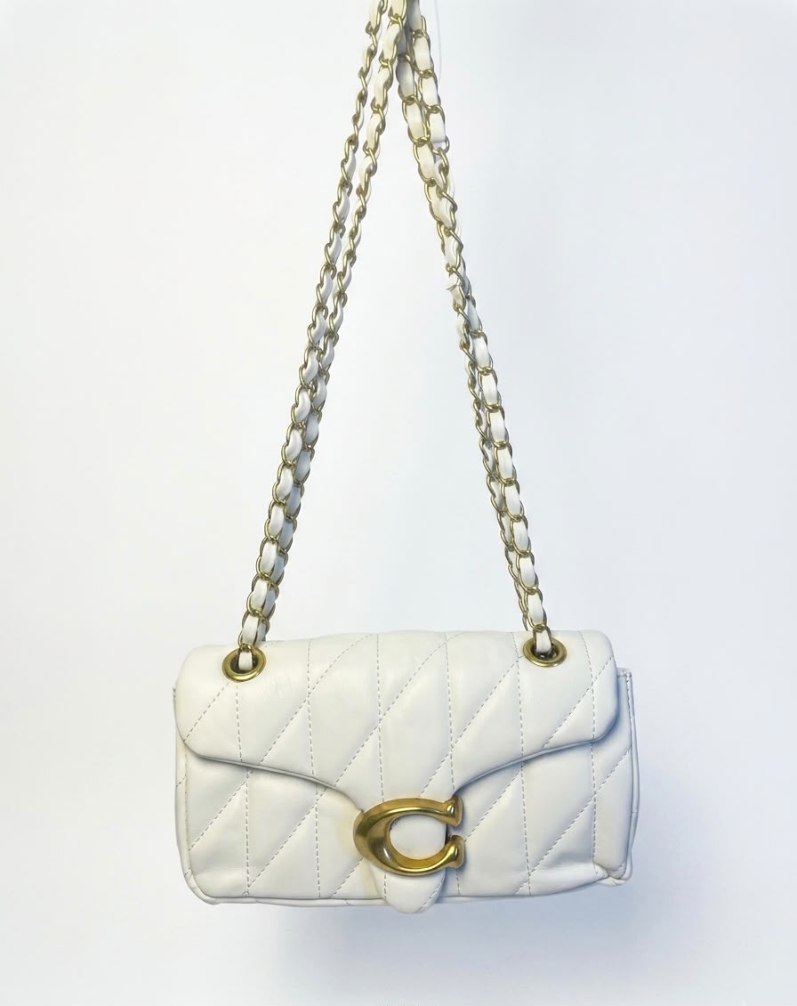 White Coach Tabby Shoulder Bag
